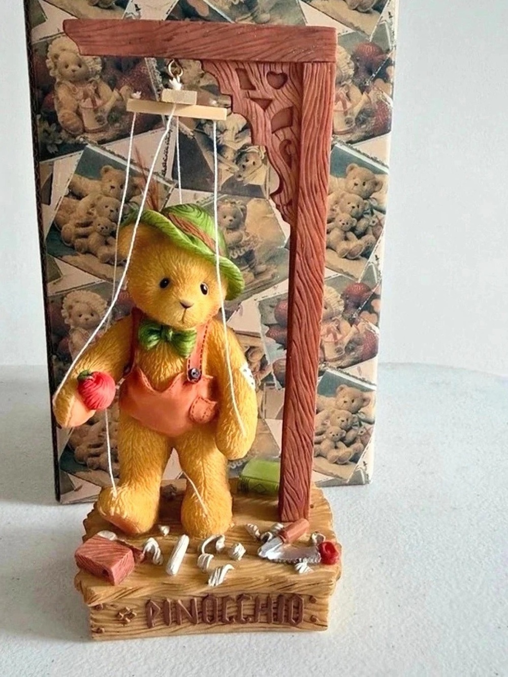 Cherished Teddies Pinocchio Bear Figurine Collectible